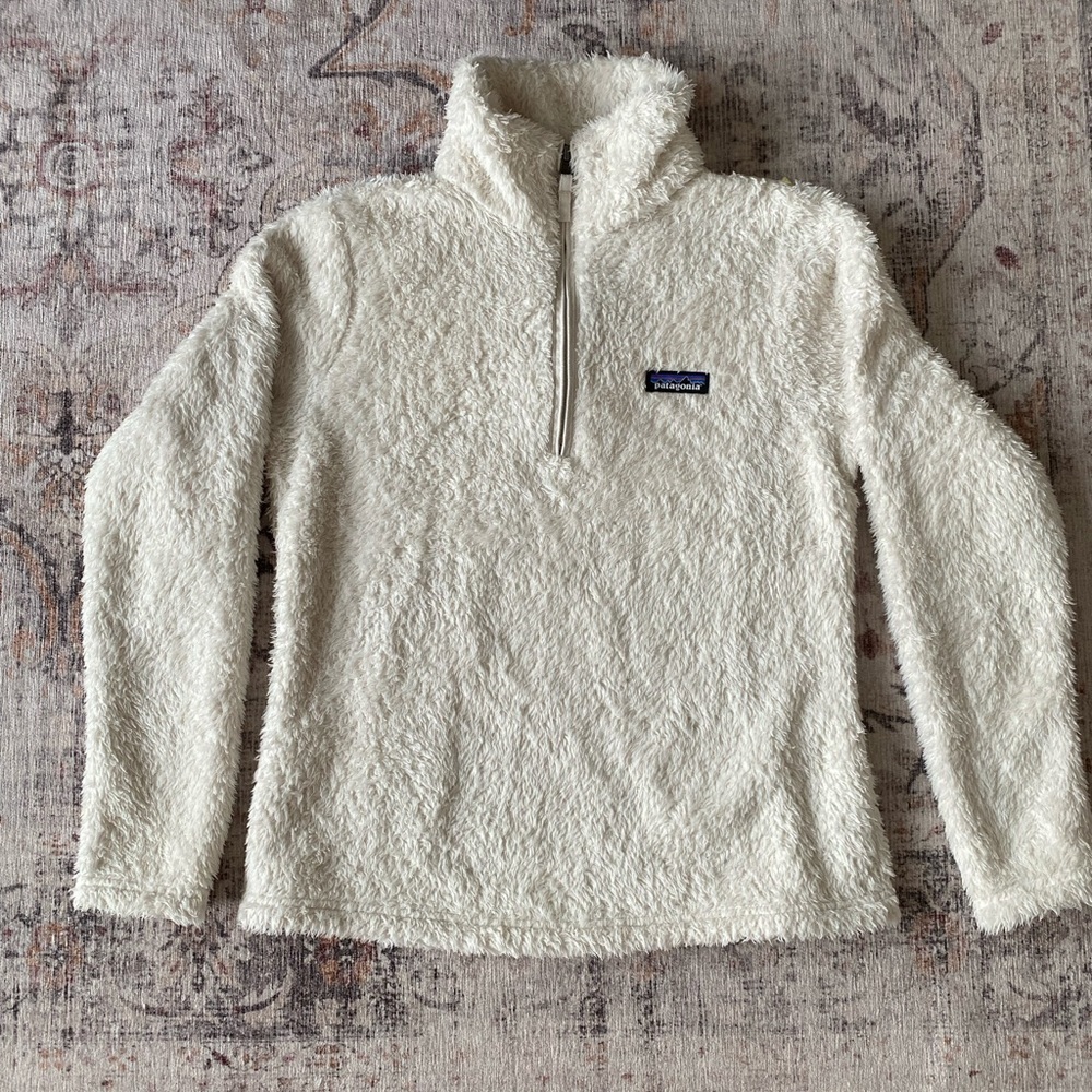 Patagonia Los Gatos Sherpa Fuzzy Quarter Zip Fleece Sweater Jacket - Picture 2 of 6